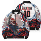 Personalized Sydney Roosters Bomber Puffer Jacket Aboriginal Dot Art - Dreamtime Rugby Mascot