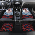 Personalized Sydney Roosters Car Mats Aboriginal Dot Art - Dreamtime Rugby Mascot