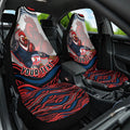 Personalized Sydney Roosters Car Seat Cover Aboriginal Dot Art - Dreamtime Rugby Mascot