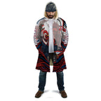 Personalized Sydney Roosters Cloak Aboriginal Dot Art - Dreamtime Rugby Mascot