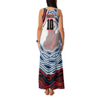 Personalized Sydney Roosters Family Matching Tank Maxi Dress and Hawaiian Shirt Aboriginal Dot Art - Dreamtime Rugby Mascot