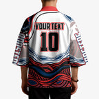 Personalized Sydney Roosters Kimono Aboriginal Dot Art - Dreamtime Rugby Mascot