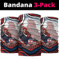 Personalized Sydney Roosters Neck Gaiter Aboriginal Dot Art - Dreamtime Rugby Mascot