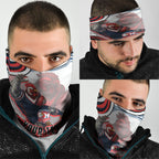 Personalized Sydney Roosters Neck Gaiter Aboriginal Dot Art - Dreamtime Rugby Mascot