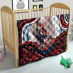 Personalized Sydney Roosters Quilt Aboriginal Dot Art - Dreamtime Rugby Mascot