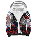 Personalized Sydney Roosters Sherpa Hoodie Aboriginal Dot Art - Dreamtime Rugby Mascot