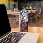 Personalized Sydney Roosters Skinny Tumbler Aboriginal Dot Art - Dreamtime Rugby Mascot