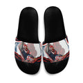Personalized Sydney Roosters Slide Sandals Aboriginal Dot Art - Dreamtime Rugby Mascot