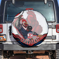 Personalized Sydney Roosters Spare Tire Cover Aboriginal Dot Art - Dreamtime Rugby Mascot