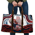 Personalized Sydney Roosters Travel Bag Aboriginal Dot Art - Dreamtime Rugby Mascot