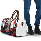 Personalized Sydney Roosters Travel Bag Aboriginal Dot Art - Dreamtime Rugby Mascot