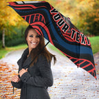 Personalized Sydney Roosters Umbrella Aboriginal Dot Art - Dreamtime Rugby Mascot