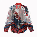 Personalized Sydney Roosters Women Casual Shirt Aboriginal Dot Art - Dreamtime Rugby Mascot