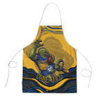 Personalized Parramatta Eels Apron Aboriginal Dot Art - Dreamtime Rugby Mascot