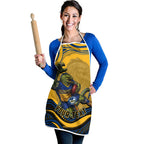 Personalized Parramatta Eels Apron Aboriginal Dot Art - Dreamtime Rugby Mascot