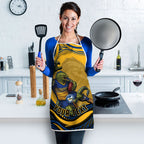 Personalized Parramatta Eels Apron Aboriginal Dot Art - Dreamtime Rugby Mascot