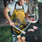 Personalized Parramatta Eels Apron Aboriginal Dot Art - Dreamtime Rugby Mascot
