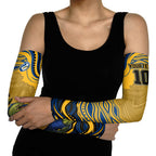 Personalized Parramatta Eels Arm Sleeves Aboriginal Dot Art - Dreamtime Rugby Mascot