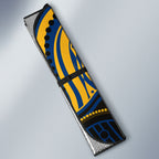 Personalized Parramatta Eels Auto Sun Shade Aboriginal Dot Art - Dreamtime Rugby Mascot