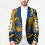 Personalized Parramatta Eels Blazer Aboriginal Dot Art - Dreamtime Rugby Mascot