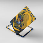 Personalized Parramatta Eels Canvas Wall Art Aboriginal Dot Art - Dreamtime Rugby Mascot