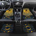 Personalized Parramatta Eels Car Mats Aboriginal Dot Art - Dreamtime Rugby Mascot