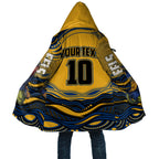Personalized Parramatta Eels Cloak Aboriginal Dot Art - Dreamtime Rugby Mascot