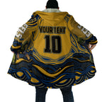 Personalized Parramatta Eels Cloak Aboriginal Dot Art - Dreamtime Rugby Mascot