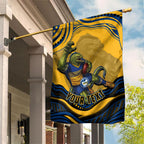Personalized Parramatta Eels Garden Flag Aboriginal Dot Art - Dreamtime Rugby Mascot