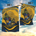 Personalized Parramatta Eels Garden Flag Aboriginal Dot Art - Dreamtime Rugby Mascot