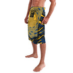 Personalized Parramatta Eels Lavalava Aboriginal Dot Art - Dreamtime Rugby Mascot