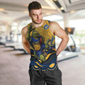 Personalized Parramatta Eels Men Tank Top Aboriginal Dot Art - Dreamtime Rugby Mascot