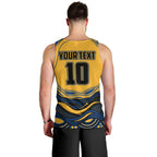 Personalized Parramatta Eels Men Tank Top Aboriginal Dot Art - Dreamtime Rugby Mascot