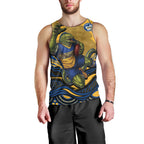 Personalized Parramatta Eels Men Tank Top Aboriginal Dot Art - Dreamtime Rugby Mascot