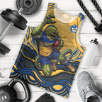 Personalized Parramatta Eels Men Tank Top Aboriginal Dot Art - Dreamtime Rugby Mascot