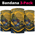 Personalized Parramatta Eels Neck Gaiter Aboriginal Dot Art - Dreamtime Rugby Mascot