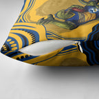 Personalized Parramatta Eels Pillow Cover Aboriginal Dot Art - Dreamtime Rugby Mascot