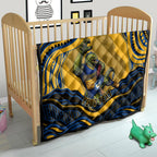 Personalized Parramatta Eels Quilt Aboriginal Dot Art - Dreamtime Rugby Mascot