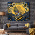 Personalized Parramatta Eels Tapestry Aboriginal Dot Art - Dreamtime Rugby Mascot