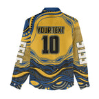 Personalized Parramatta Eels Women Casual Shirt Aboriginal Dot Art - Dreamtime Rugby Mascot
