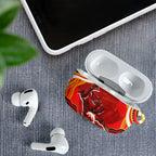 Personalized Redcliffe Dolphins AirPods Case Aboriginal Dot Art - Dreamtime Rugby Mascot