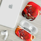 Personalized Redcliffe Dolphins AirPods Case Aboriginal Dot Art - Dreamtime Rugby Mascot