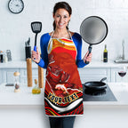Personalized Redcliffe Dolphins Apron Aboriginal Dot Art - Dreamtime Rugby Mascot