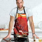 Personalized Redcliffe Dolphins Apron Aboriginal Dot Art - Dreamtime Rugby Mascot
