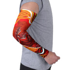 Personalized Redcliffe Dolphins Arm Sleeves Aboriginal Dot Art - Dreamtime Rugby Mascot