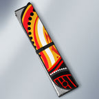 Personalized Redcliffe Dolphins Auto Sun Shade Aboriginal Dot Art - Dreamtime Rugby Mascot