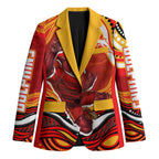 Personalized Redcliffe Dolphins Blazer Aboriginal Dot Art - Dreamtime Rugby Mascot