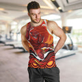 Personalized Redcliffe Dolphins Men Tank Top Aboriginal Dot Art - Dreamtime Rugby Mascot