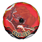 Personalized Redcliffe Dolphins Spare Tire Cover Aboriginal Dot Art - Dreamtime Rugby Mascot