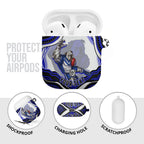 Personalized Canterbury Bankstown Bulldogs AirPods Case Aboriginal Dot Art - Dreamtime Rugby Mascot